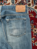 Vintage Abercrombie & Fitch Premium Denim Distressed Light WashED BOOTCUT JEANS - 32