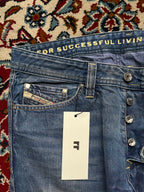 Diesel Viker BLUE WashED Straight FIT JEANS - 32