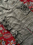 Vintage Dongganwangzi Multi Pocket Tactical Camo Grunge Cargo PANTS - 34