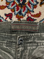 Vintage Dongganwangzi Multi Pocket Tactical Camo Grunge Cargo PANTS - 34