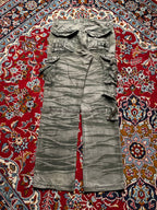 Vintage Dongganwangzi Multi Pocket Tactical Camo Grunge Cargo PANTS - 34