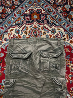 Vintage Dongganwangzi Multi Pocket Tactical Camo Grunge Cargo PANTS - 34