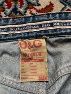 Vintage Dolce & Gabbana Straight FIT Distressed JEANS - 32