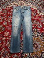 Armani Jeans Comfort Fabric Blue Straight BOOTCUT JEANS - 32