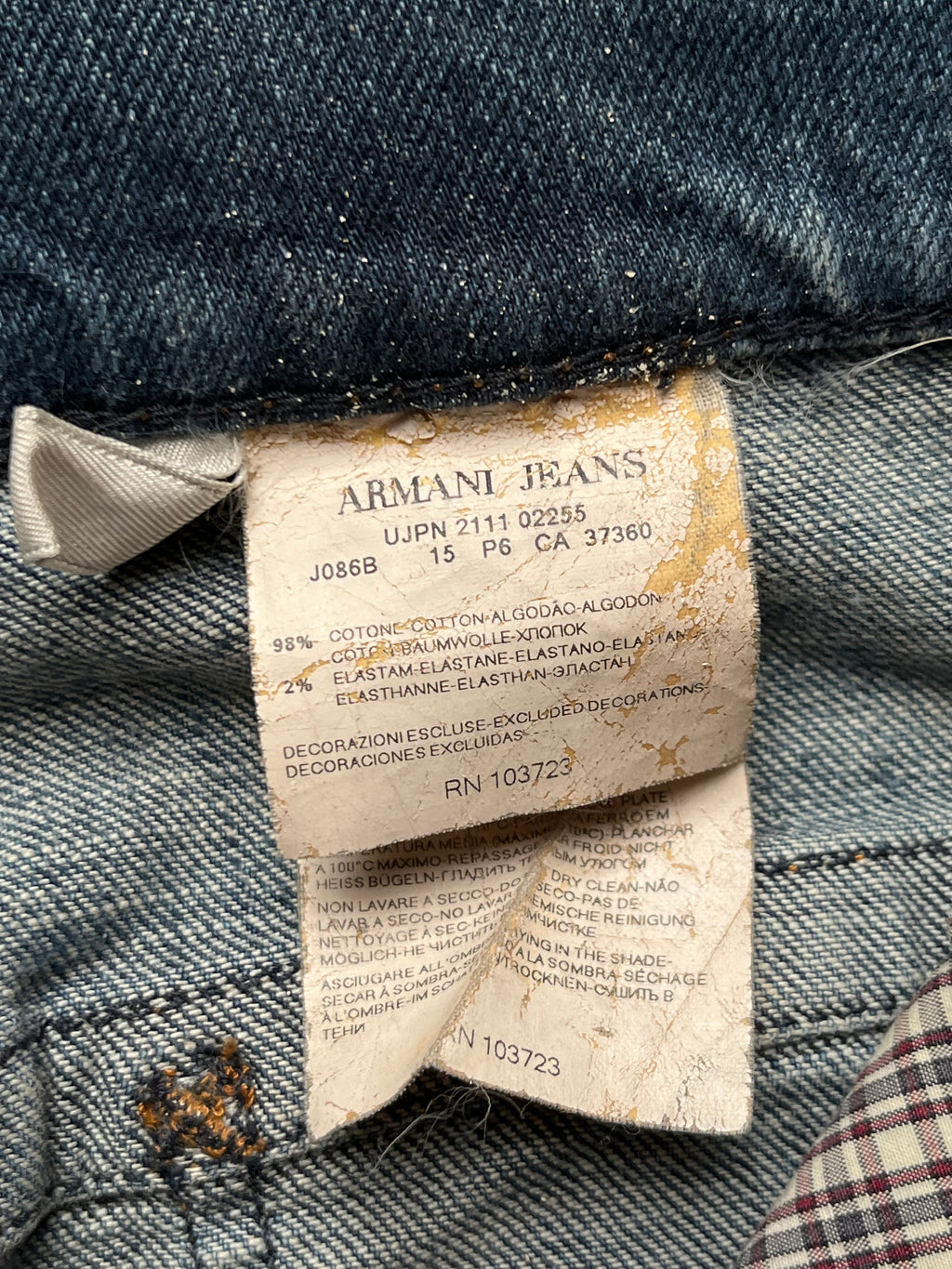 Armani Jeans Comfort Fabric Blue Straight BOOTCUT JEANS - 32