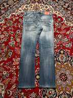 Armani Jeans Comfort Fabric Blue Straight BOOTCUT JEANS - 32