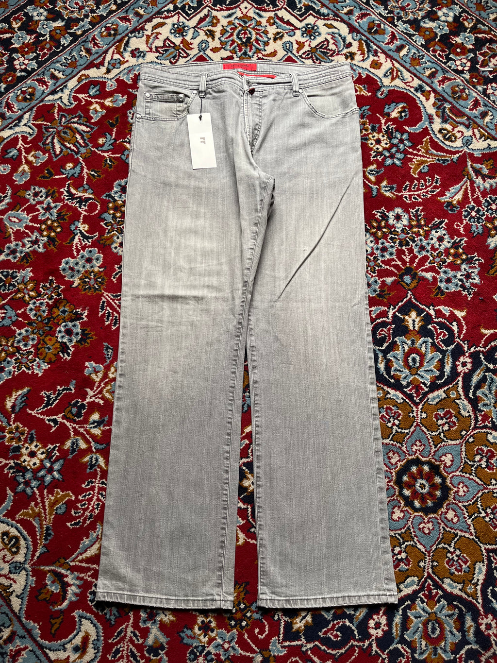 Pierre Cardin Mod Deauville Light Gray STRAIGHT Fit JEANS - 36