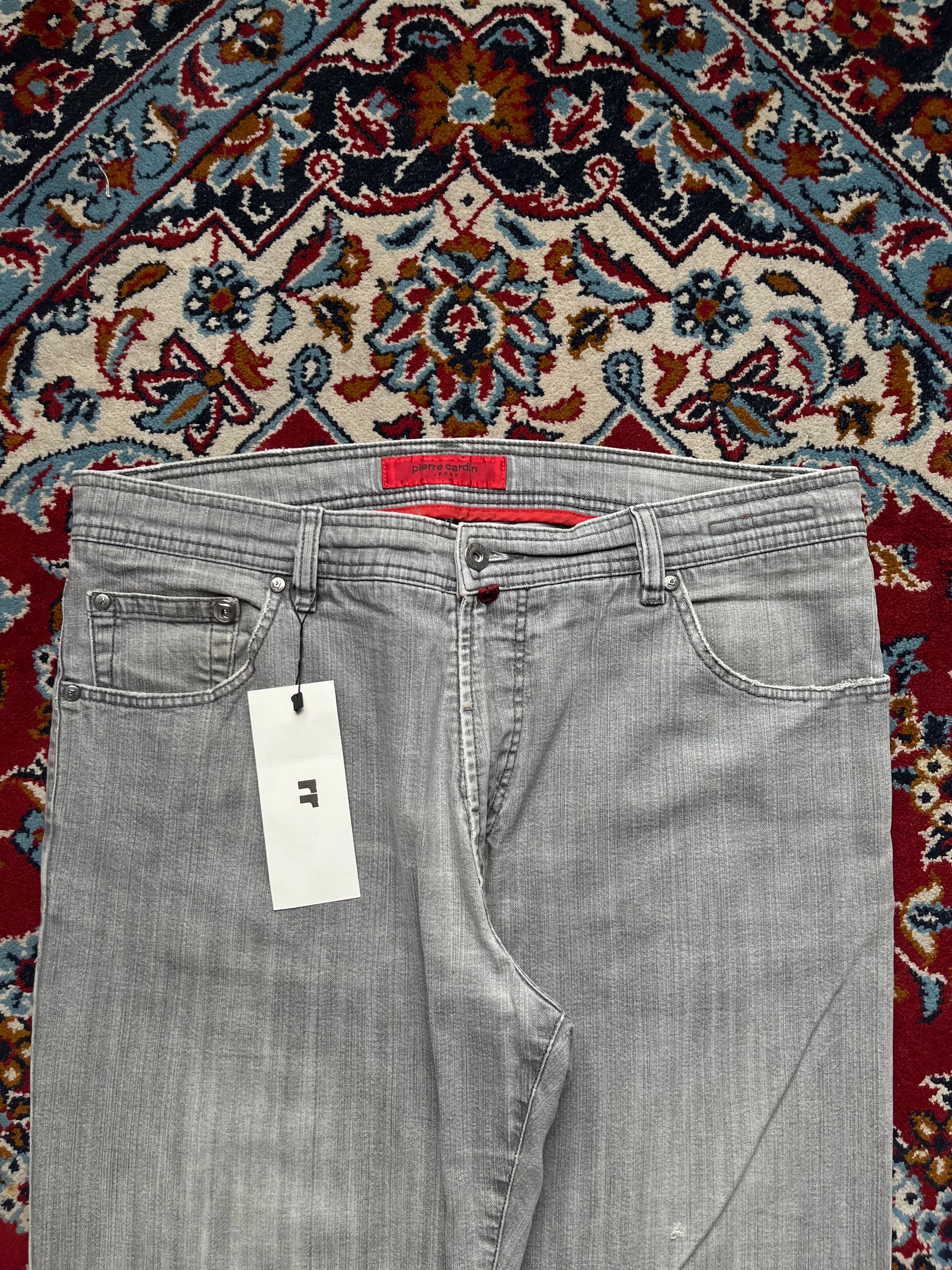 Pierre Cardin Mod Deauville Light Gray STRAIGHT Fit JEANS - 36