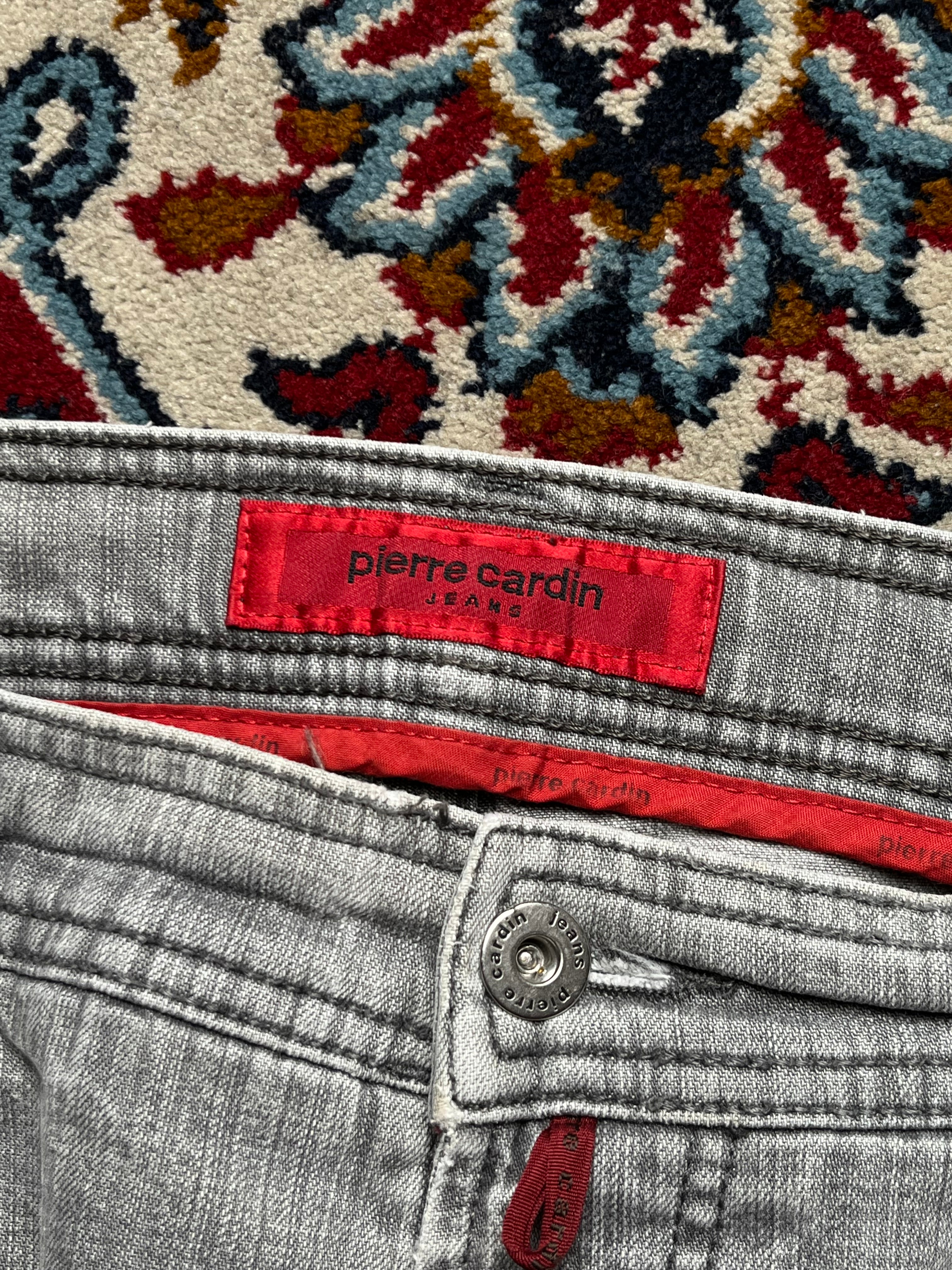 Pierre Cardin Mod Deauville Light Gray STRAIGHT Fit JEANS - 36