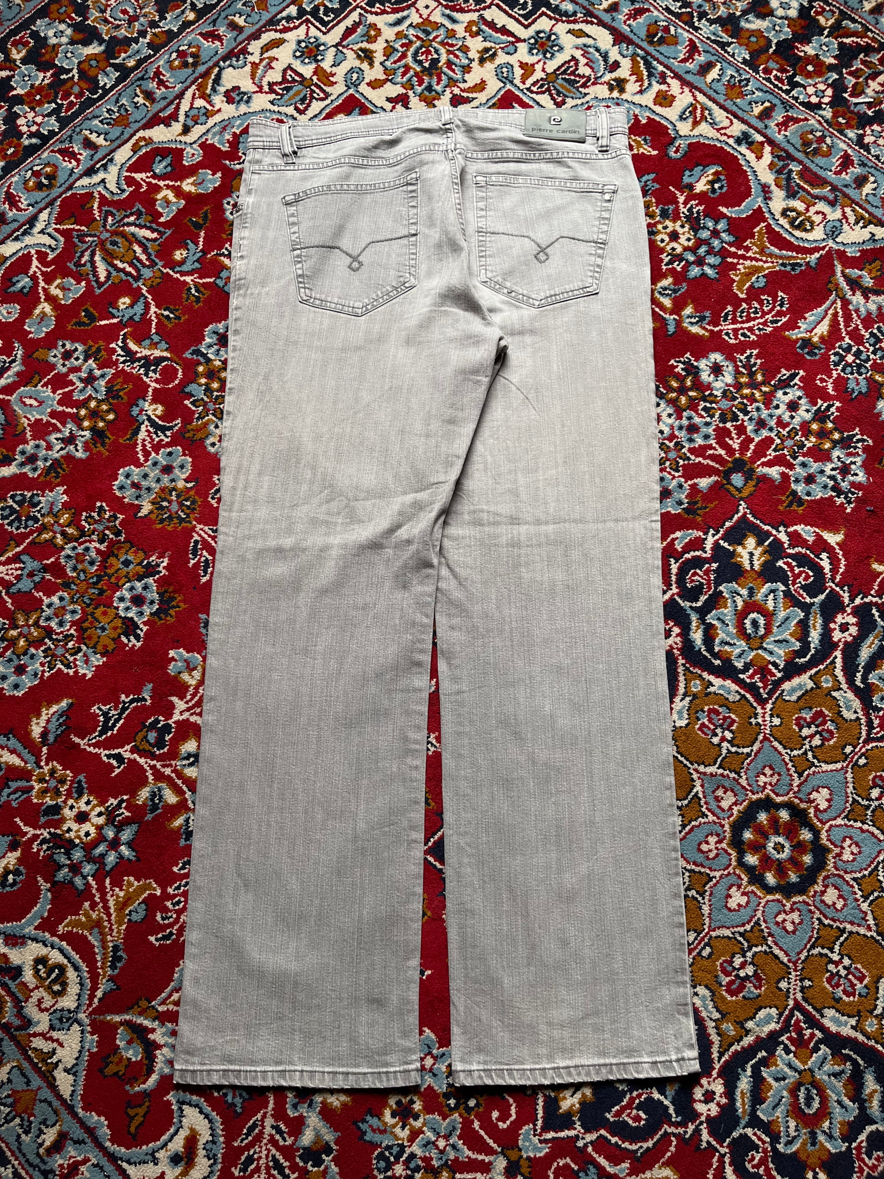 Pierre Cardin Mod Deauville Light Gray STRAIGHT Fit JEANS - 36