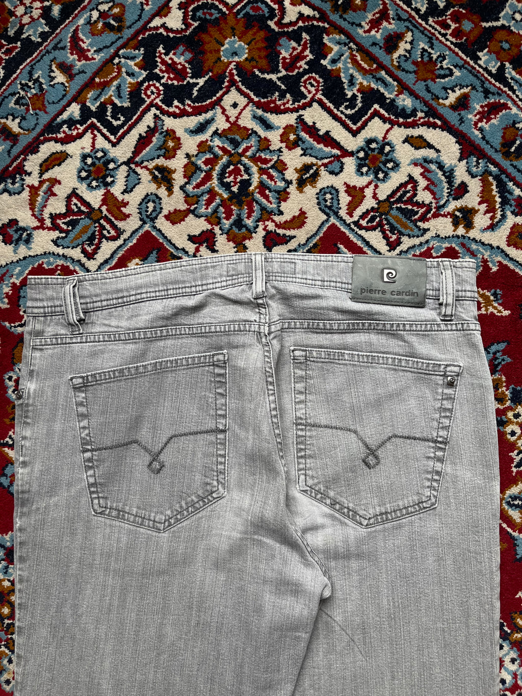 Pierre Cardin Mod Deauville Light Gray STRAIGHT Fit JEANS - 36