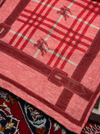 BURBERRY Vintage Nova Check Horseferry Belt Print Scarf