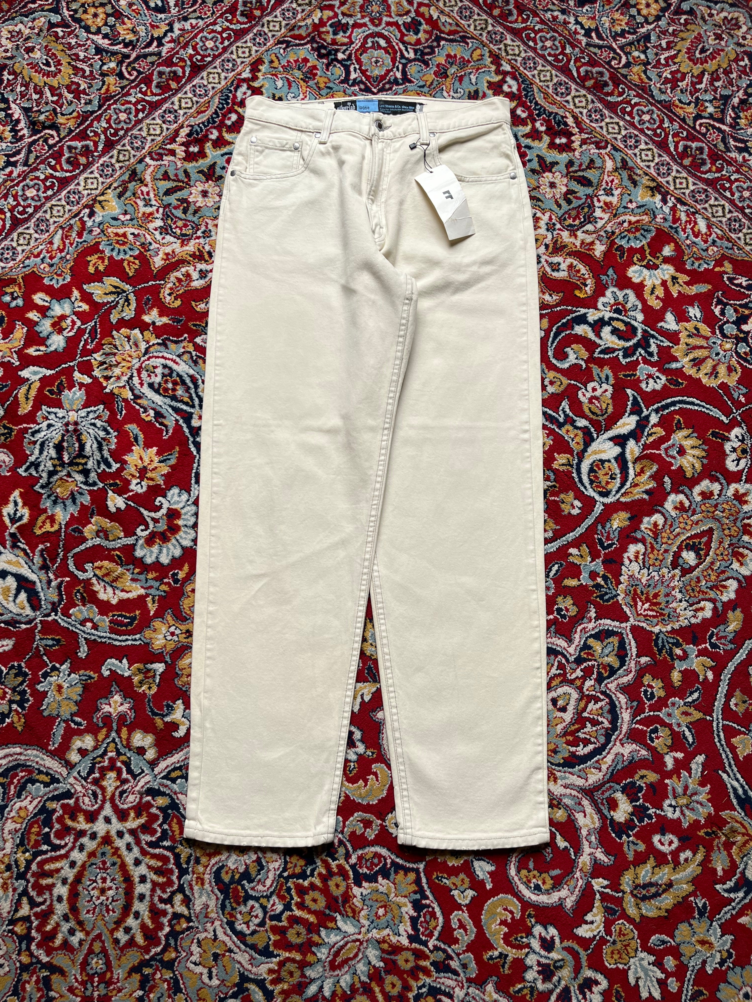 Levis SilverTab Loose Fit Cream Colored JEANS - 30