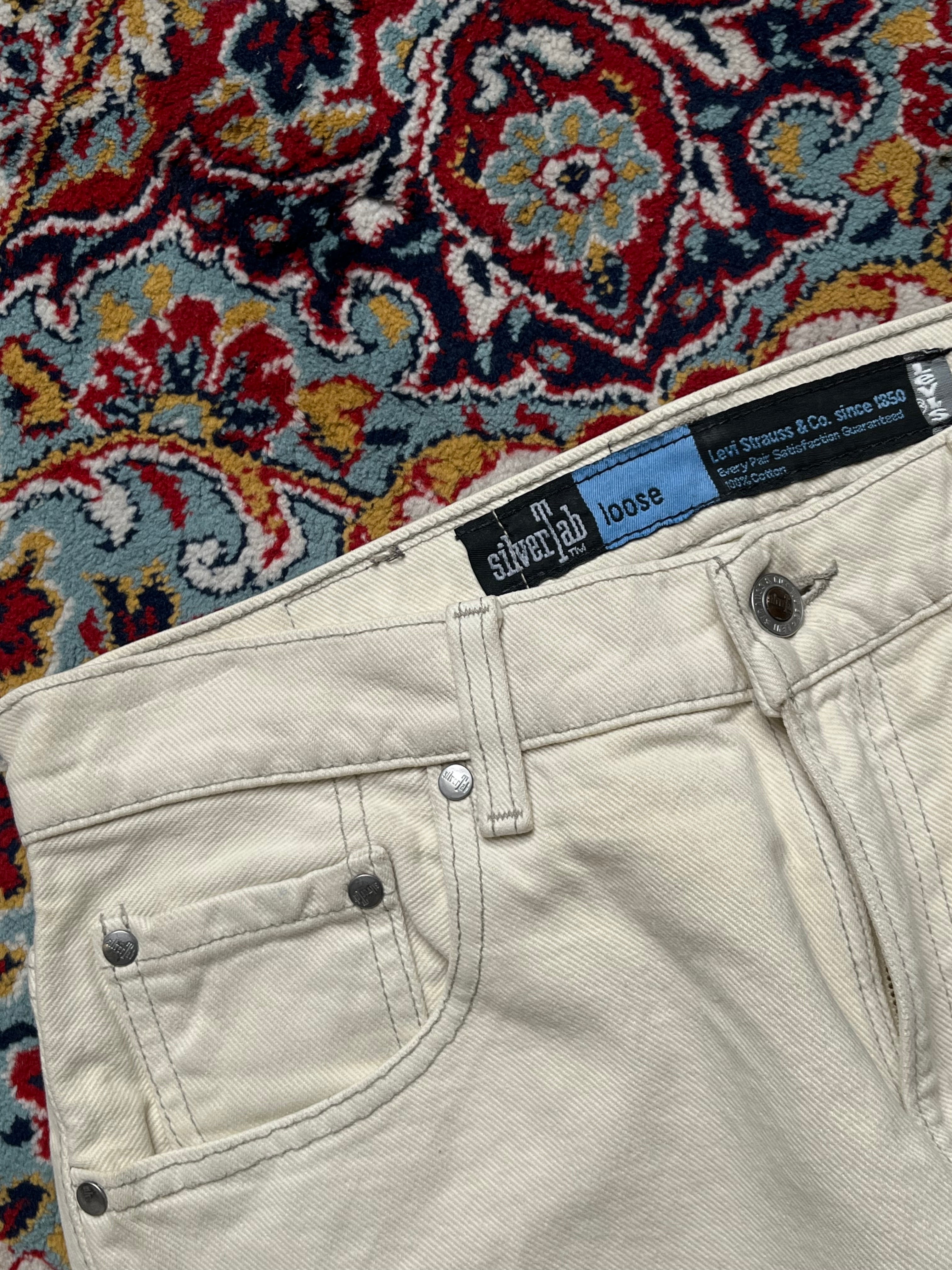 Levis SilverTab Loose Fit Cream Colored JEANS - 30