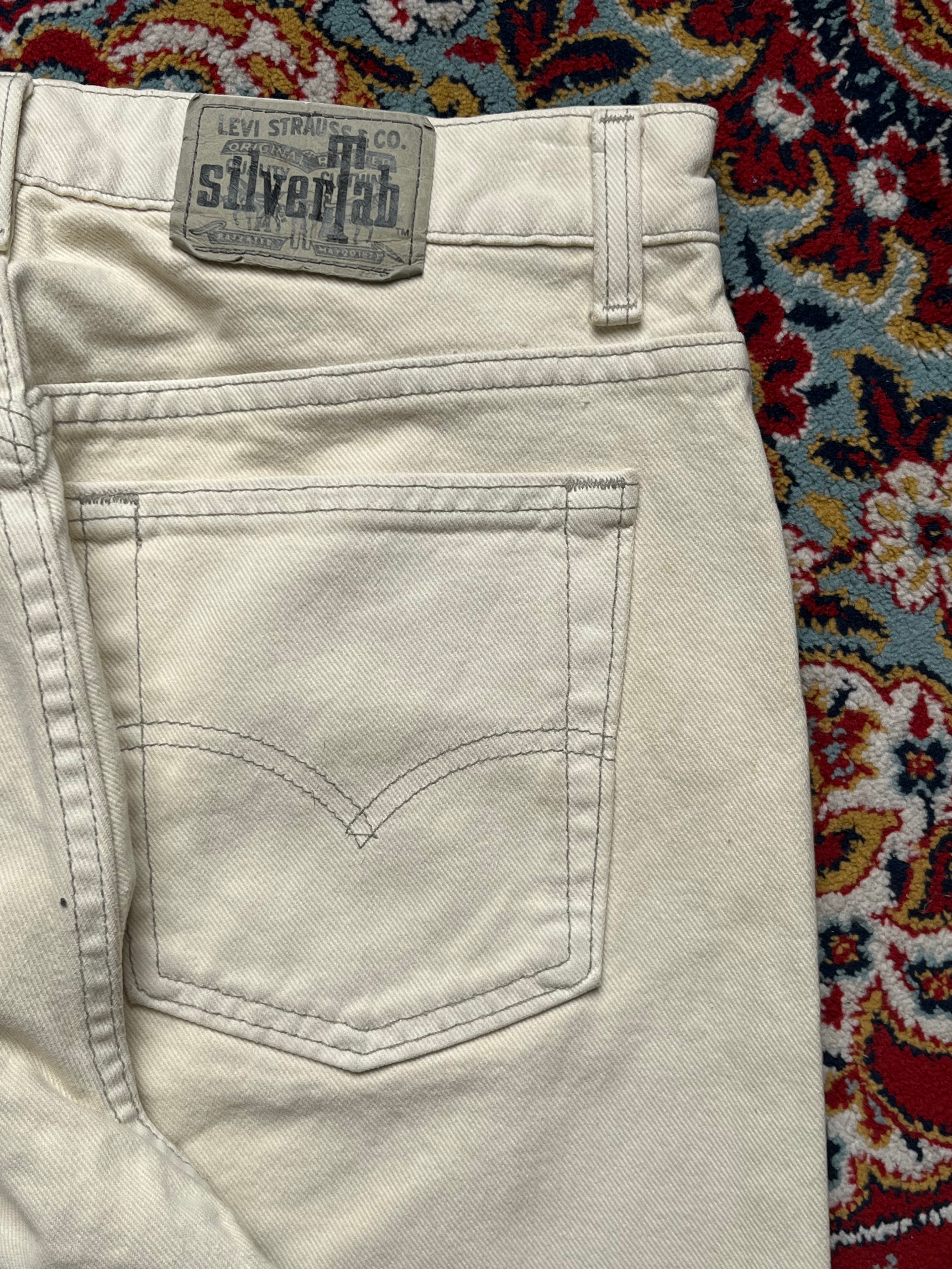 Levis SilverTab Loose Fit Cream Colored JEANS - 30