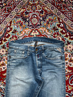 Replay Faded Light WashED RELAXED Bootcut JEANS - 32