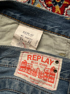 Replay Faded Light WashED RELAXED Bootcut JEANS - 32