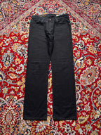 Marlboro Classics Yellowstone Black Cotton Flax Straight FIT JEANS  - 32
