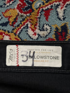 Marlboro Classics Yellowstone Black Cotton Flax Straight FIT JEANS  - 32
