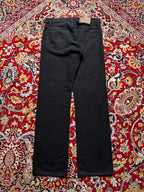 Marlboro Classics Yellowstone Black Cotton Flax Straight FIT JEANS  - 32