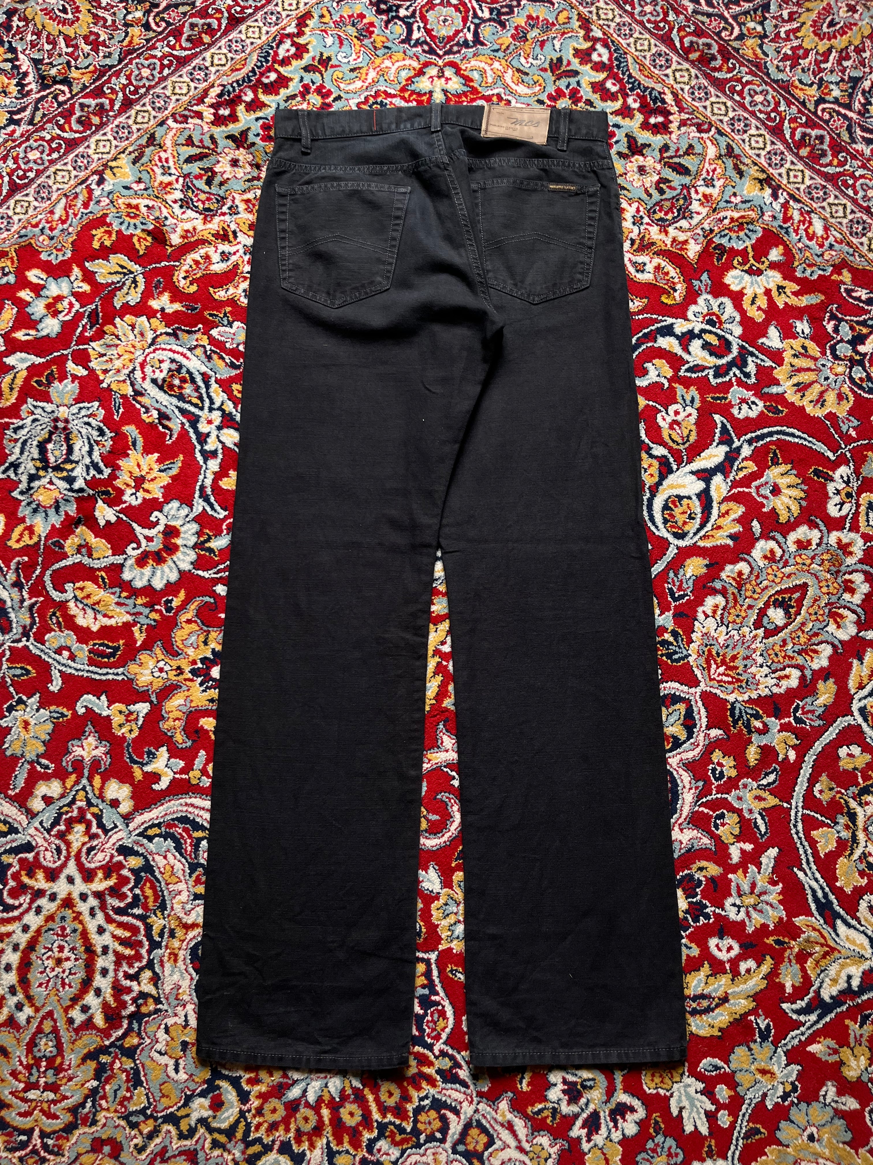 Marlboro Classics Yellowstone Black Cotton Flax Straight FIT JEANS  - 32
