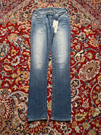 True Religion World Tour Slim Straight Blue Washed JEANS - 28