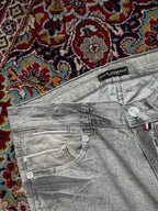 Vintage Dolce & Gabbana Gray Acid Wash Faded Straight FIT JEANS - 34