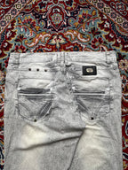 Vintage Dolce & Gabbana Gray Acid Wash Faded Straight FIT JEANS - 34