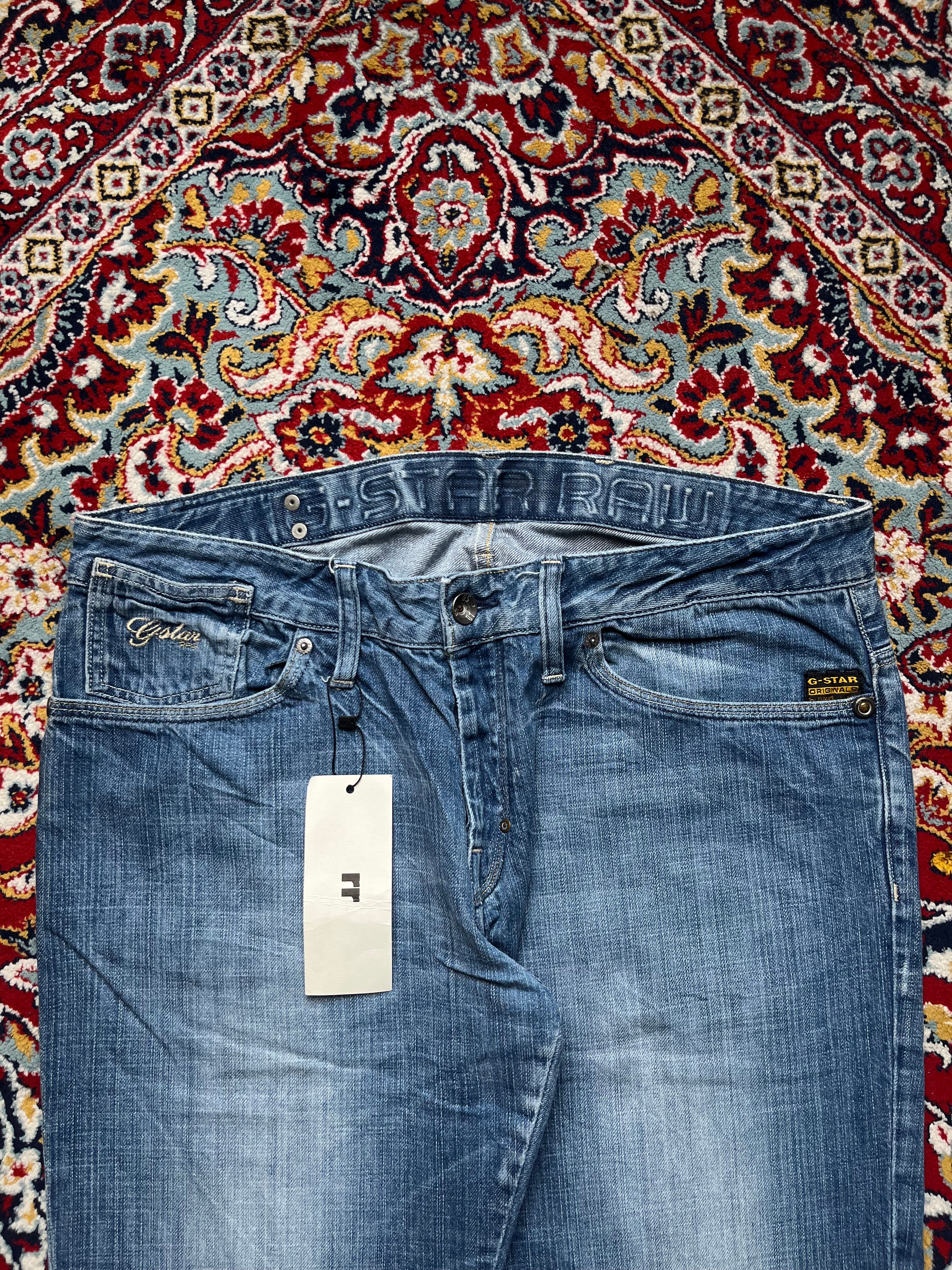 G-Star Raw 3301 Blue Faded Bootcut JEANS - 36