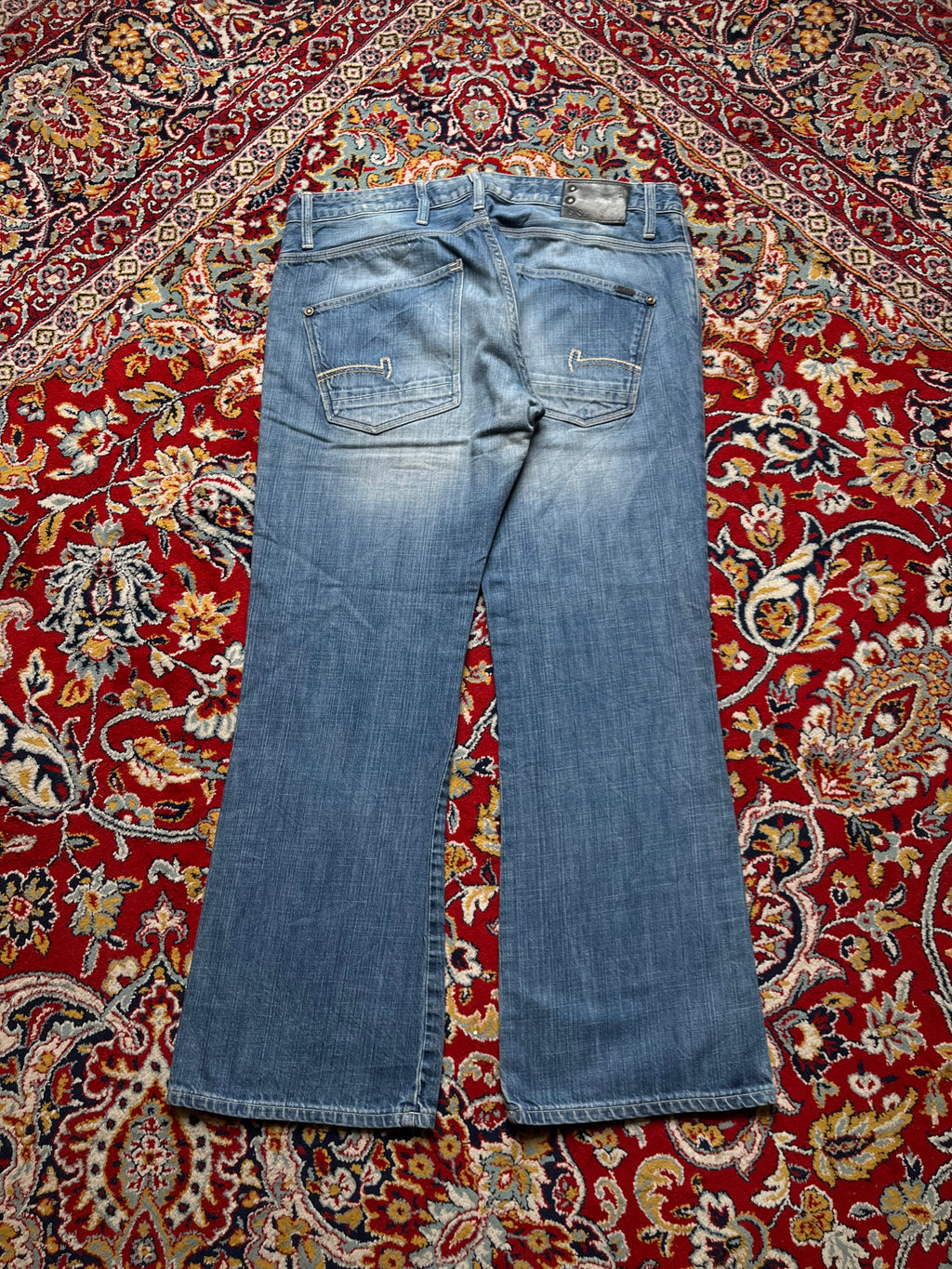 G-Star Raw 3301 Blue Faded Bootcut JEANS - 36