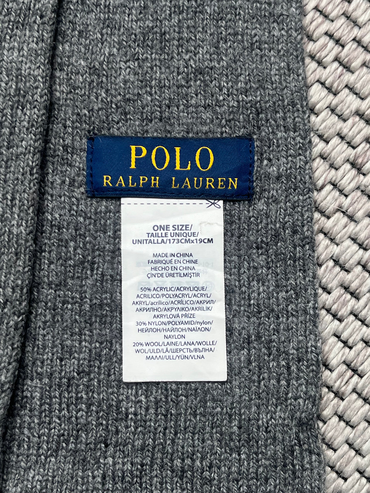 Polo Ralph Lauren Ski Bear Embroidered Knit Muffler