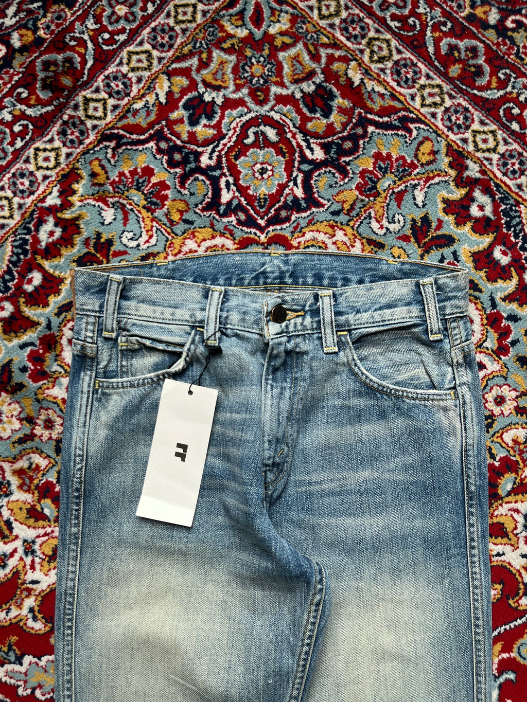 Vintage Levi's Flared Light WashED Faded JEANS - 26