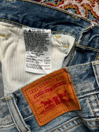 Vintage Levi's Flared Light WashED Faded JEANS - 26