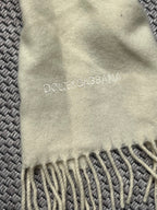 Dolce & Gabbana Cravatte Wool Embroidered Scarf