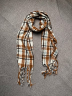 A New Day Plaid Boucle Knit Scarf