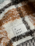 A New Day Plaid Boucle Knit Scarf
