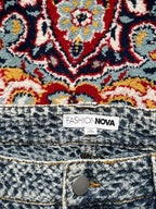 Fashion Nova Textured Basketweave Pattern FlareD JEANS - 30