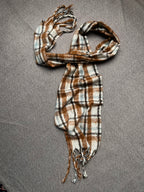A New Day Plaid Boucle Knit Scarf