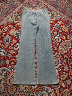 Fashion Nova Textured Basketweave Pattern FlareD JEANS - 30