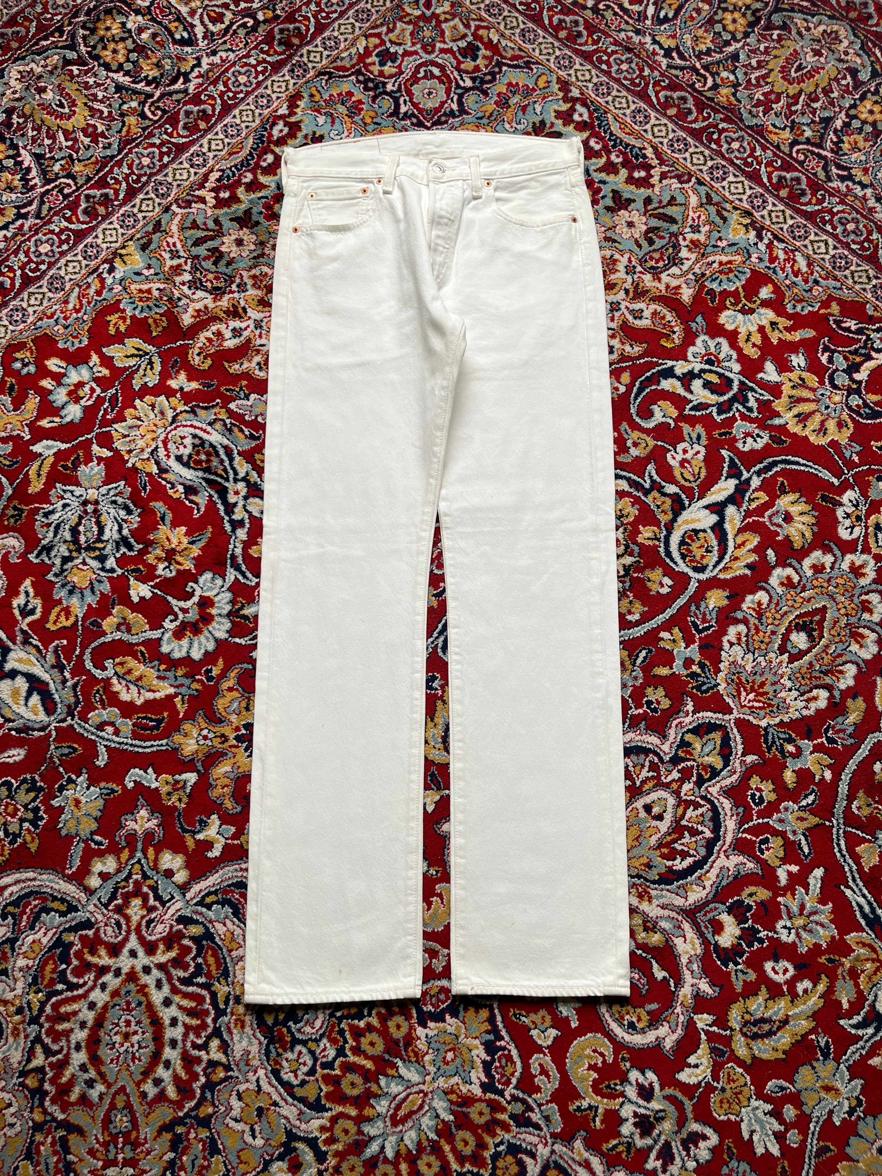 Levi's 501 Straight FIT White Classic JEANS - 30
