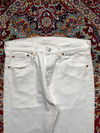 Levi's 501 Straight FIT White Classic JEANS - 30