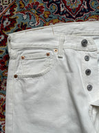 Levi's 501 Straight FIT White Classic JEANS - 30