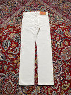 Levi's 501 Straight FIT White Classic JEANS - 30