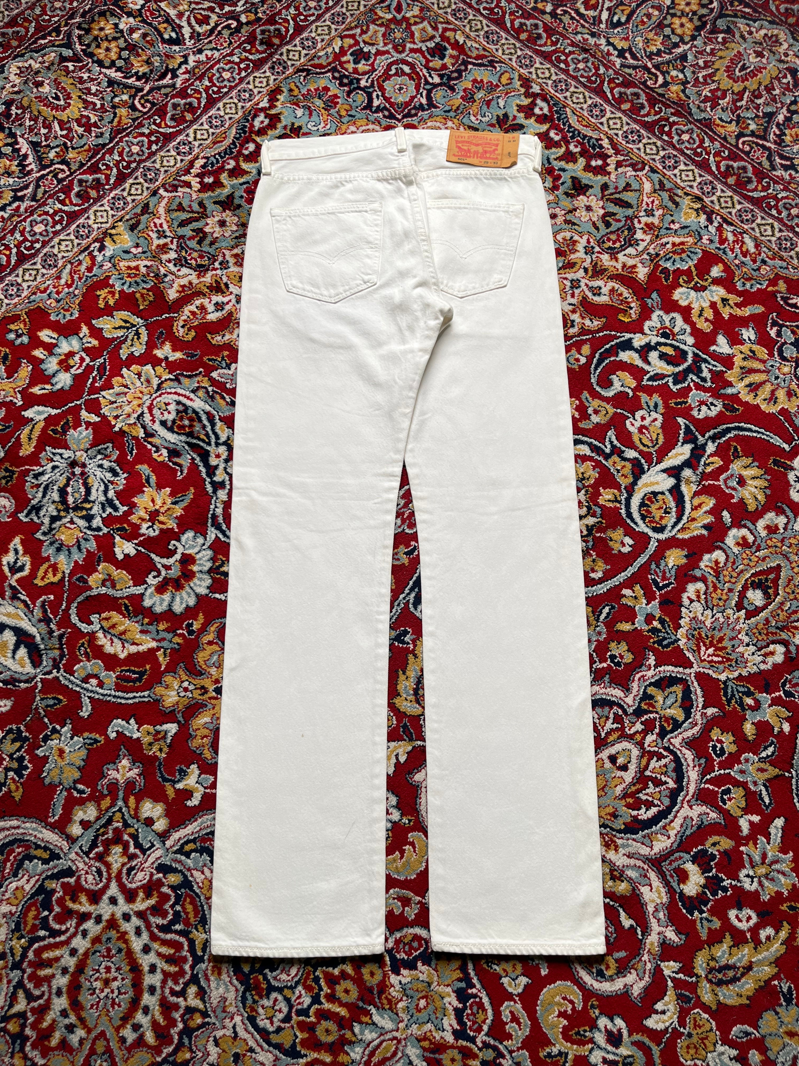 Levi's 501 Straight FIT White Classic JEANS - 30