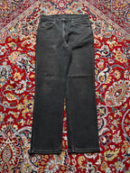 Vintage Orange Tab Levi's Faded Black Straight FIT Jeans - 30