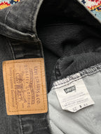 Vintage Orange Tab Levi's Faded Black Straight FIT Jeans - 30