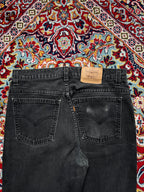 Vintage Orange Tab Levi's Faded Black Straight FIT Jeans - 30