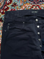 AJ Armani Jeans Men's Navy Blue Straight FIT Cotton Pants - 34