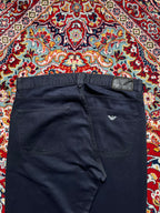 AJ Armani Jeans Men's Navy Blue Straight FIT Cotton Pants - 34