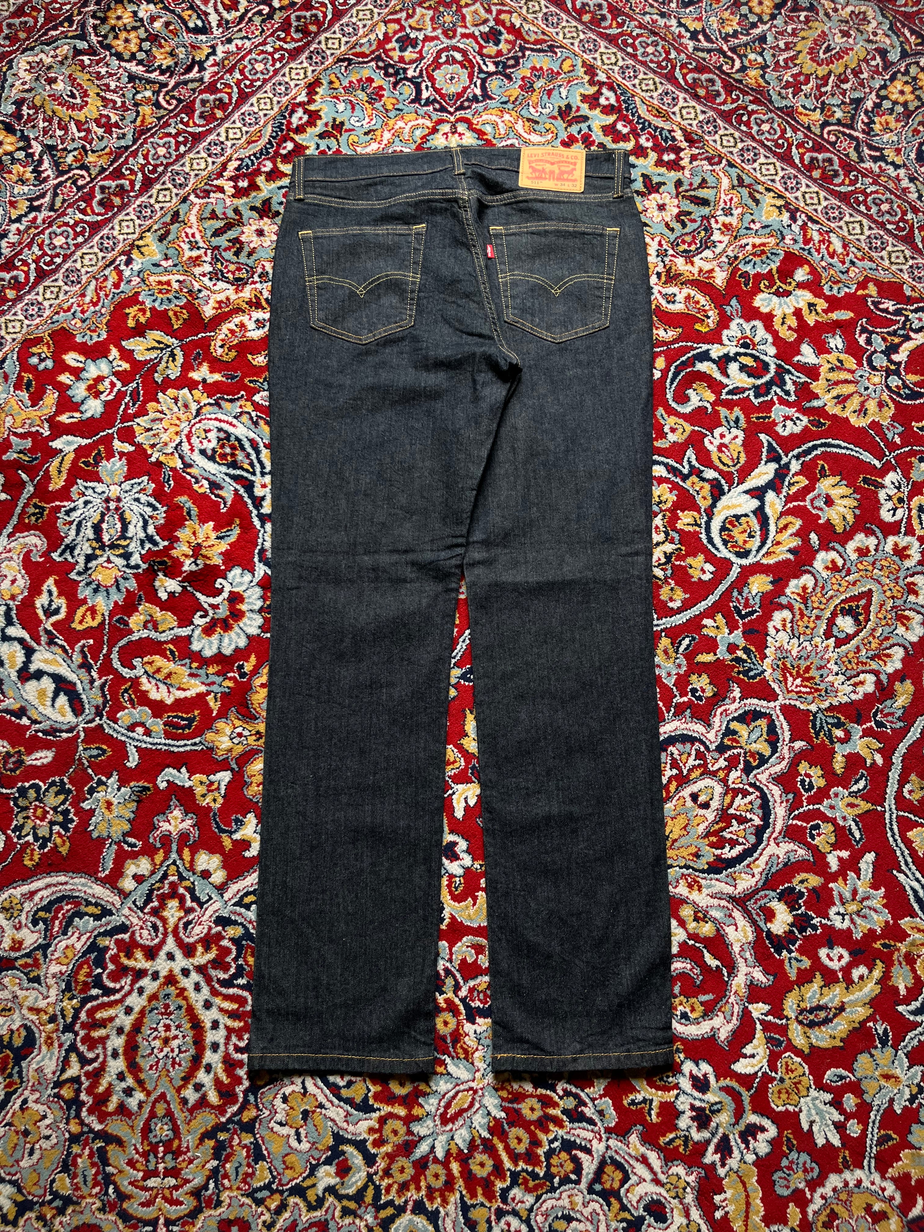 Levi's 511 Slim Fit Rigid Indigo Dark WashED Premium Jeans - 34